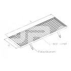 Kép 4/6 - Csatornarács 250x1000 mm-es, beépíthető kerettel