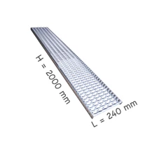 Domborított rácsozat 2000x240 mm-es