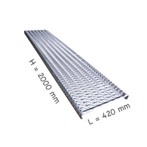 Domborított rácsozat 2000x420 mm-es